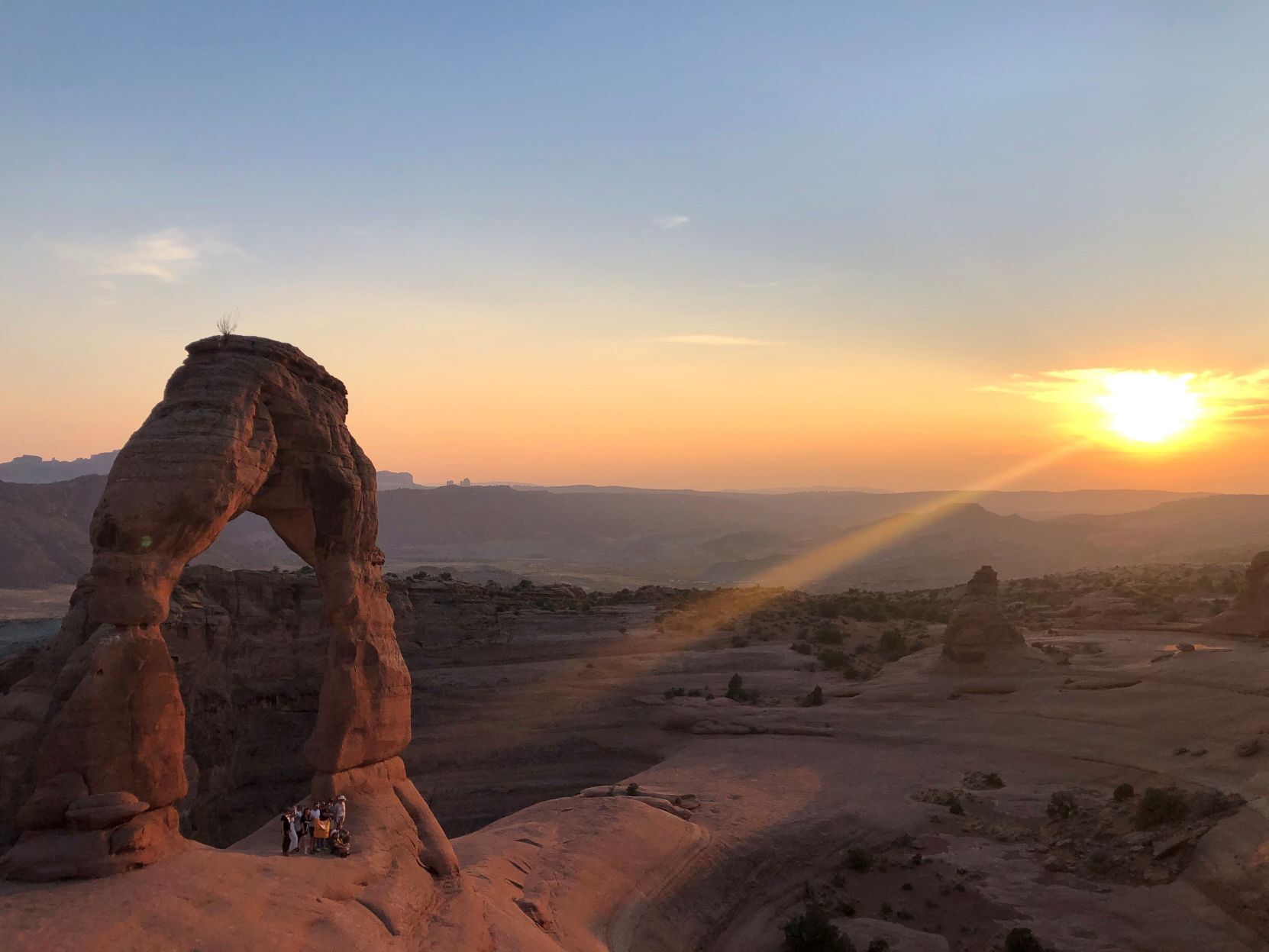 Delicate Arch at Dusk-Arches National Park, Utah